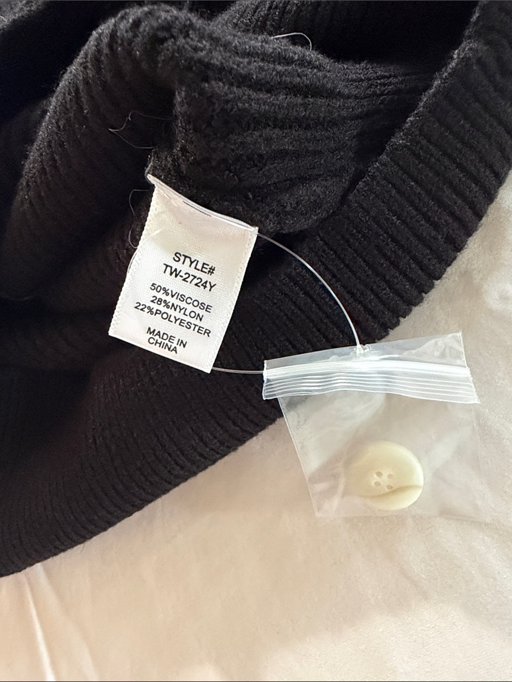 Zenana Outfitters Black vest with White Stripes - Picture 3 of 3